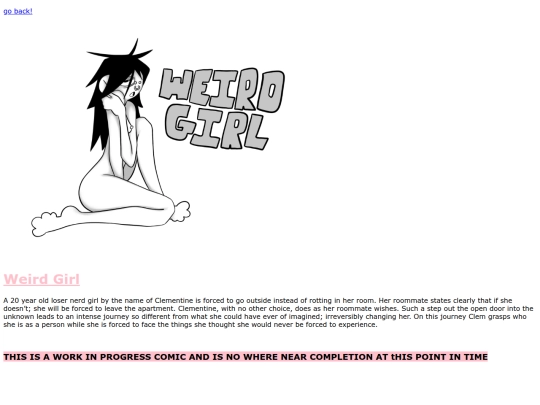 COMICS PAGE/WeirdGirl screenshot