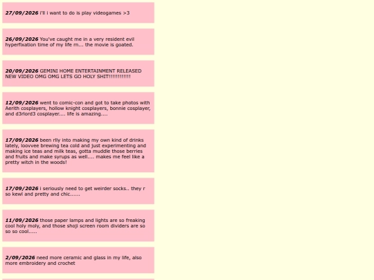 other stuff page/blog screenshot