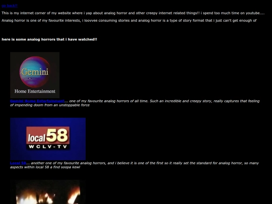 other stuff page/internetstuff screenshot