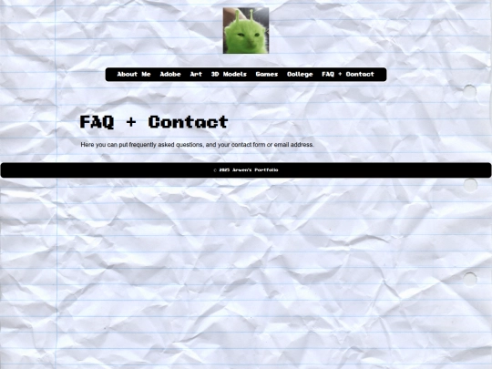 faq screenshot