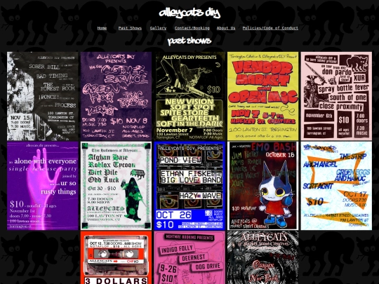 past-shows screenshot