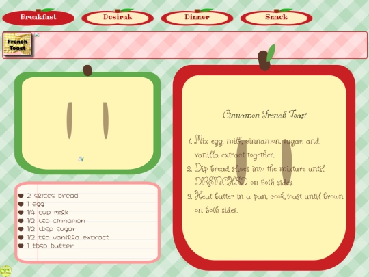 PLANNER/mealplan screenshot