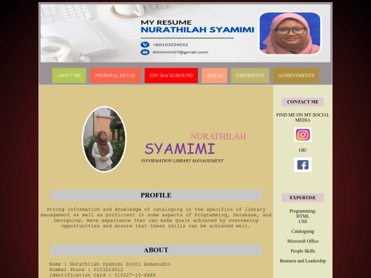 index screenshot