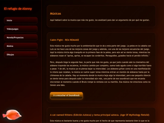 Paginas/musica screenshot