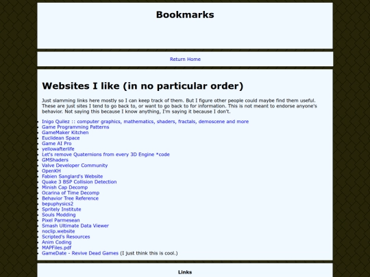 bookmarks screenshot