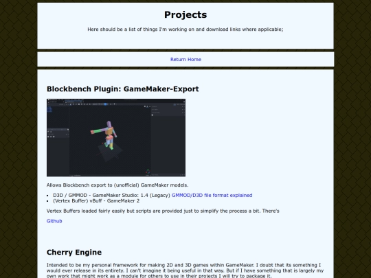 projects screenshot