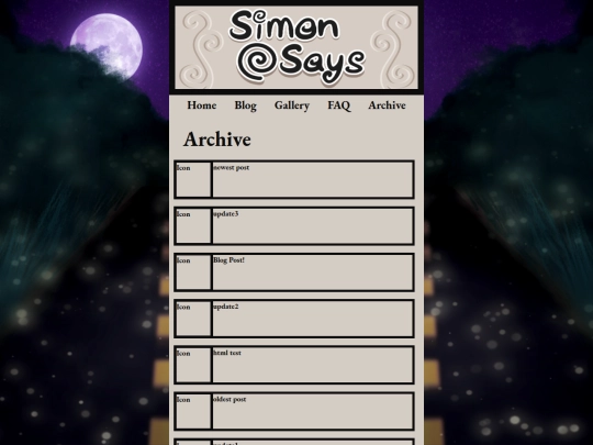 archive screenshot