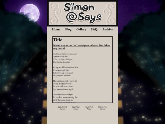 blog screenshot