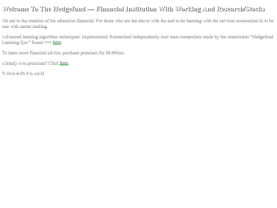 hedgefund screenshot