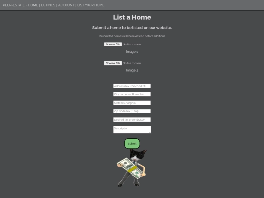 peep-estate/list-a-home screenshot
