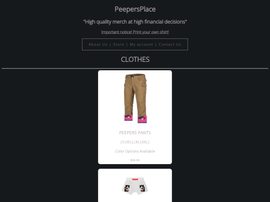 peepersplace screenshot