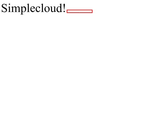 simplecloud screenshot