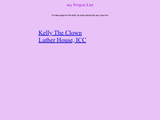 projects screenshot
