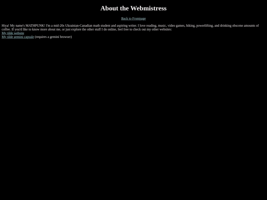 aboutme screenshot