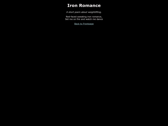 poetry/ironromance screenshot