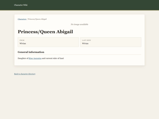 pages/princess-queen-abigail screenshot