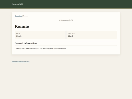 pages/ronnie screenshot