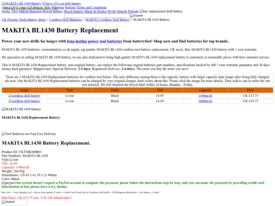 Makita-BL1430-Drill-Battery screenshot