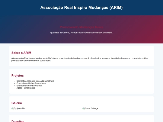 Manutenção /ARIM screenshot