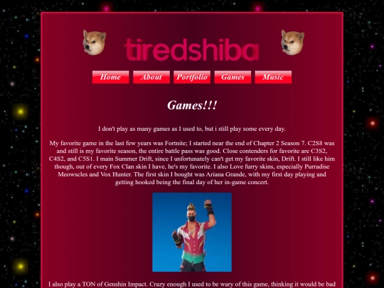 games screenshot