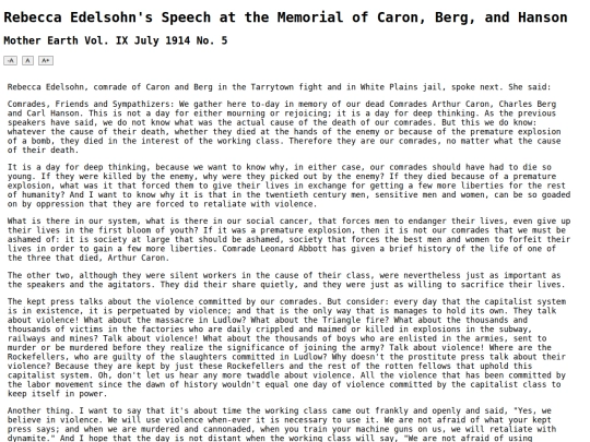 anarchisms/edelsohns-memorial-speech screenshot