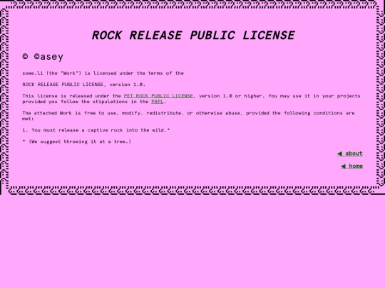 license/rock_release screenshot