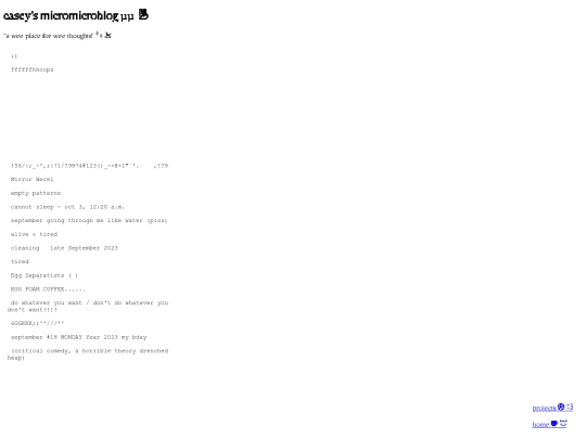 micromicroblog screenshot