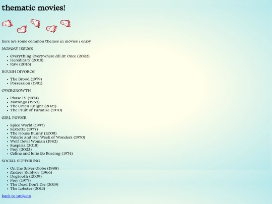 thematic screenshot
