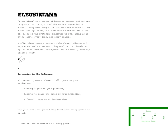 viriditas/eleusiniana screenshot