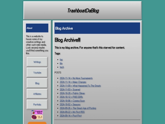 blog/Archive screenshot