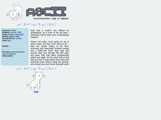 profiles/asciiprofile screenshot