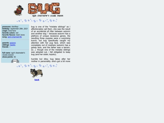 profiles/bugprofile screenshot