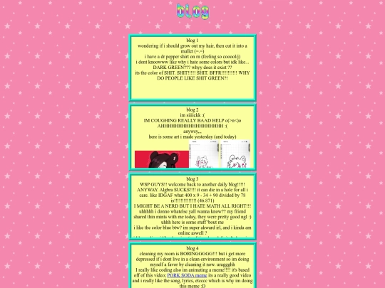 blog screenshot