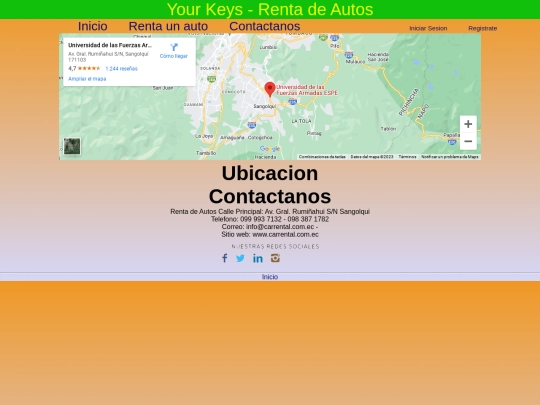 html/contacts screenshot
