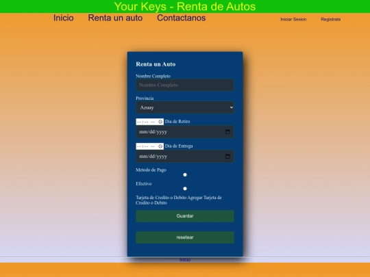 html/rent screenshot