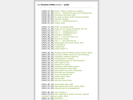 posts screenshot