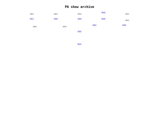 archive/paYearSelect screenshot