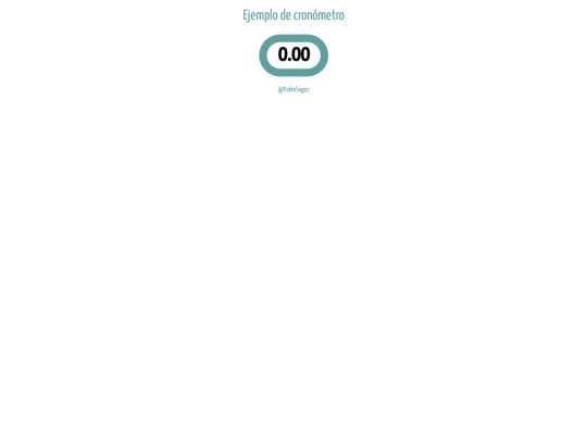 cronometroEjemplo screenshot