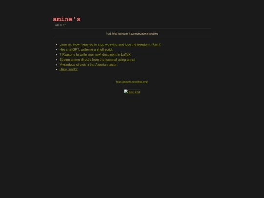 categories screenshot