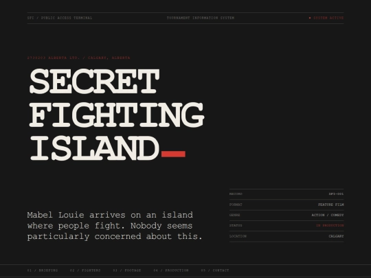 SFI/secret-fighting-island-index screenshot