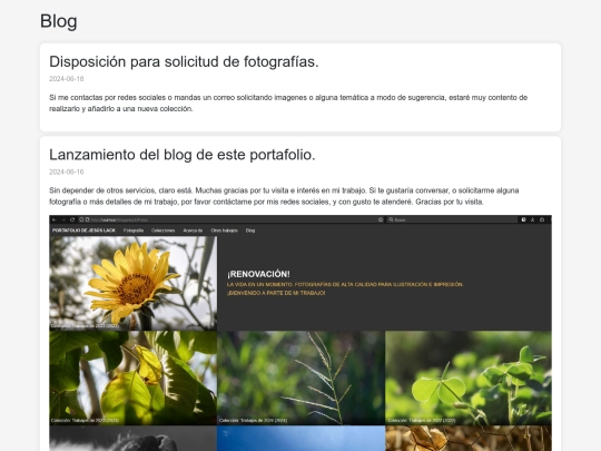 fotogalery3/blog screenshot