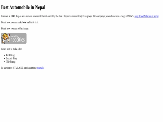 index screenshot