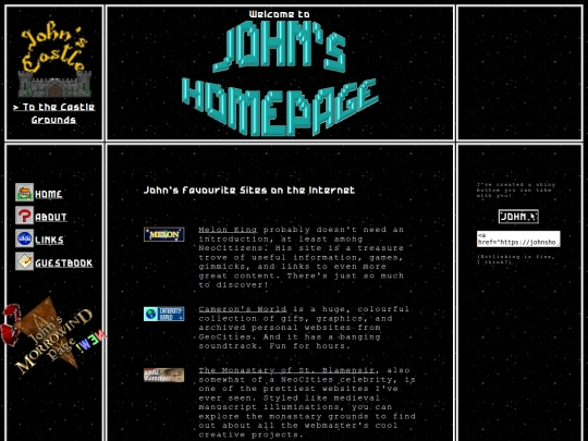 links screenshot
