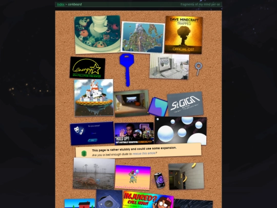 corkboard screenshot