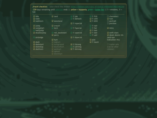 jirachistatus screenshot
