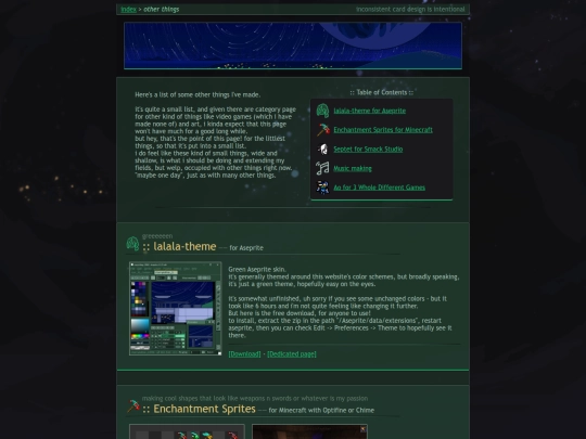 otherstuff screenshot