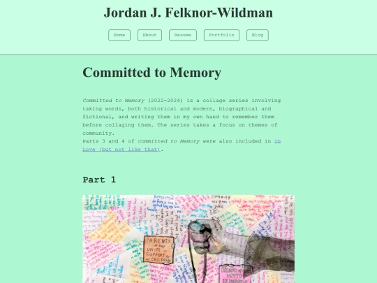 Portfolio/CommittedtoMemory screenshot