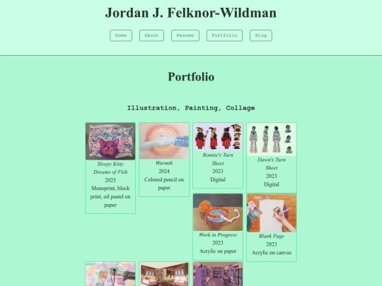 Portfolio screenshot