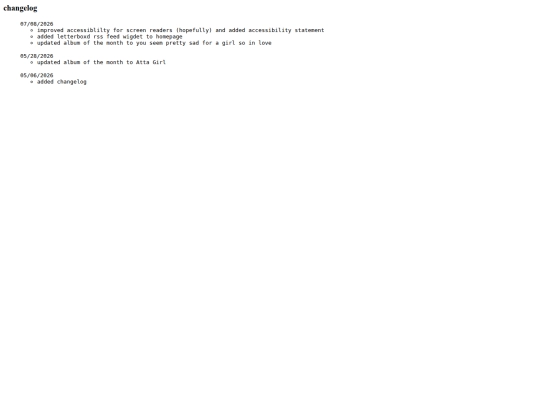 changelog screenshot