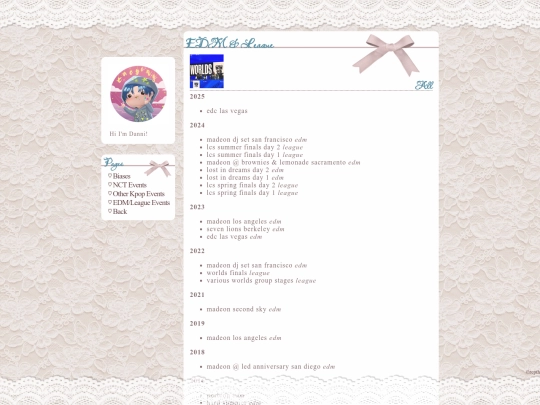 edmleagueevents screenshot